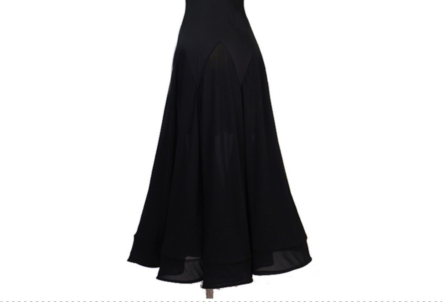 Off-shoulder Black Ballroom Gown