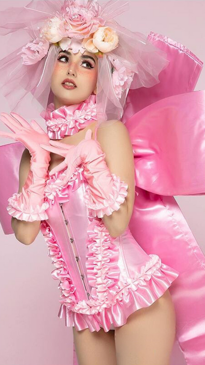 Pink-themed Birthday Party GoGo Performance Costume