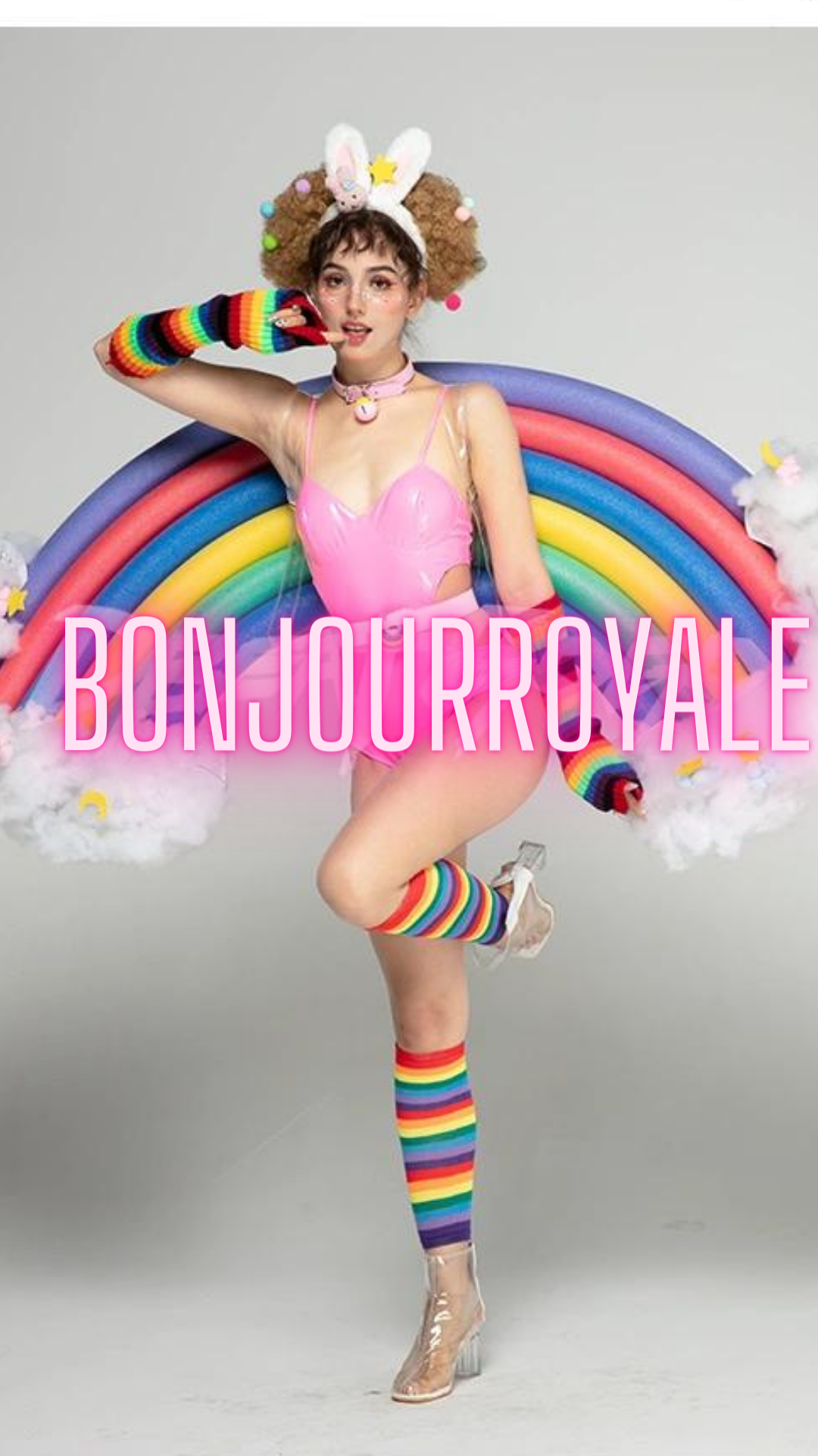 Rainbow Party Illuminating GoGo Performance Outfit