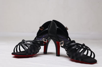 BonjourRoyale-Martin J Women's Satin Latin & Ballroom Dance Shoes