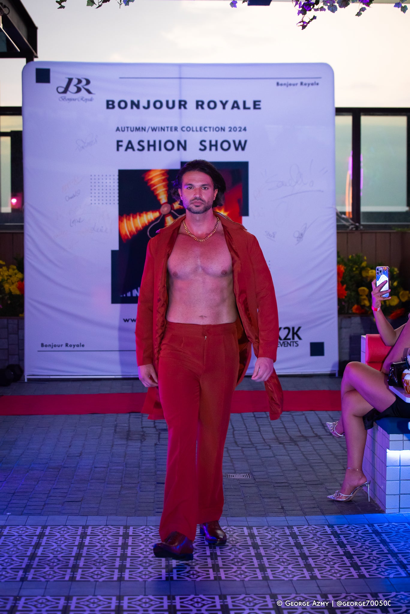 Moulin Rouge Collection Men's flamenco Royal Set(Autumn/Winter Fashion Show 2024)