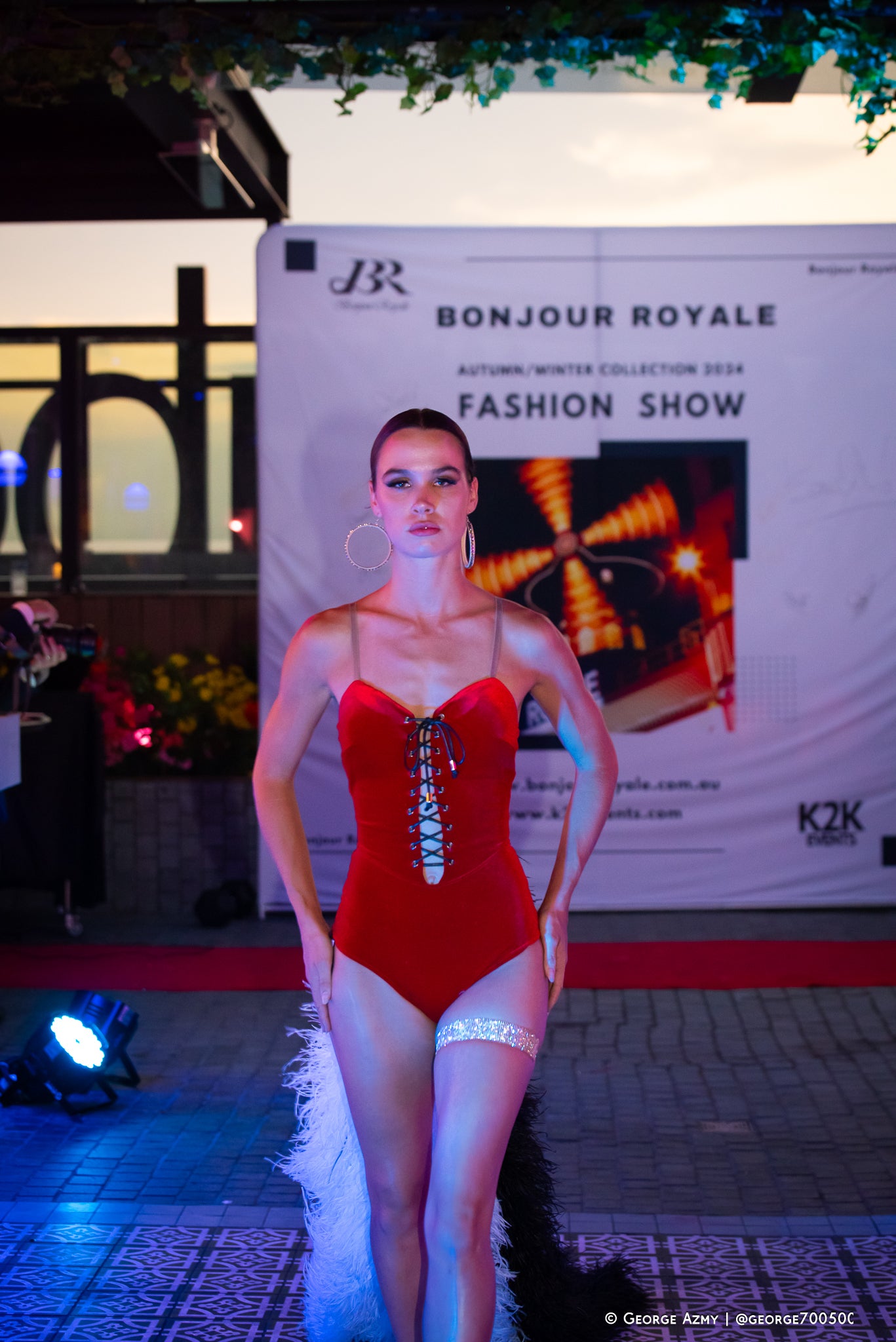 Crimson Satin Ensemble (Autumn/Winter Fashion Show 2024)