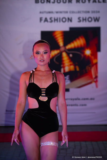 Gilded Noir Black Jumpsuit (Autumn/Winter Fashion Show 2024)