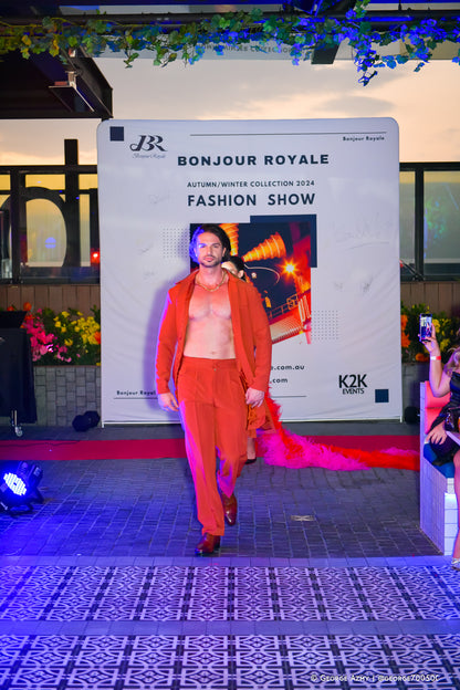 Moulin Rouge Collection Men's flamenco Royal Set(Autumn/Winter Fashion Show 2024)