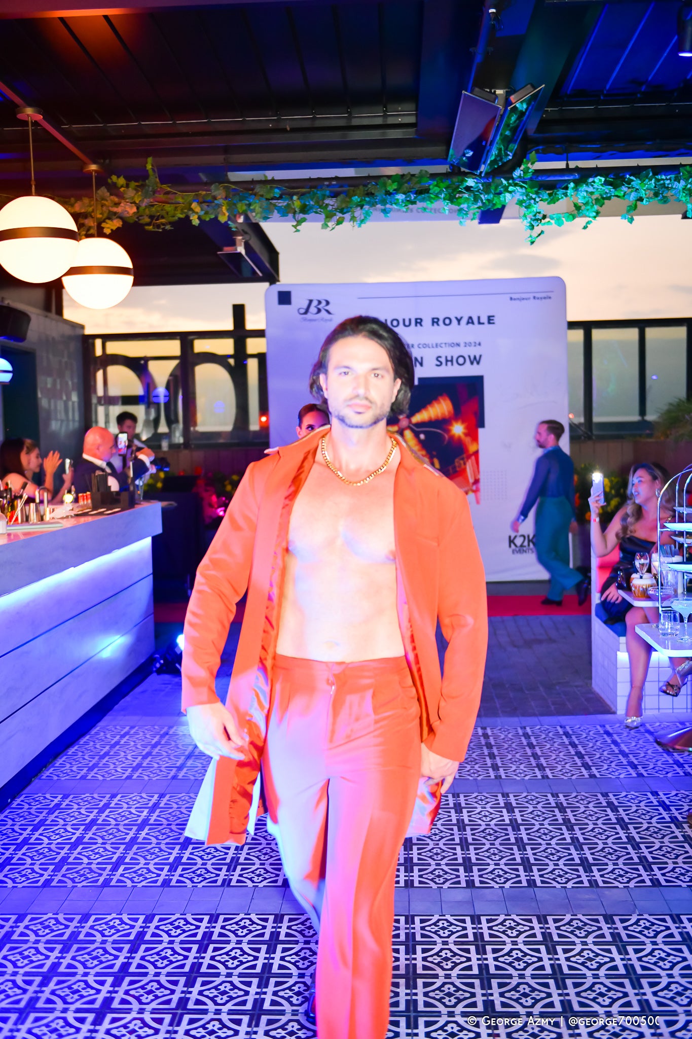 Moulin Rouge Collection Men's flamenco Royal Set(Autumn/Winter Fashion Show 2024)