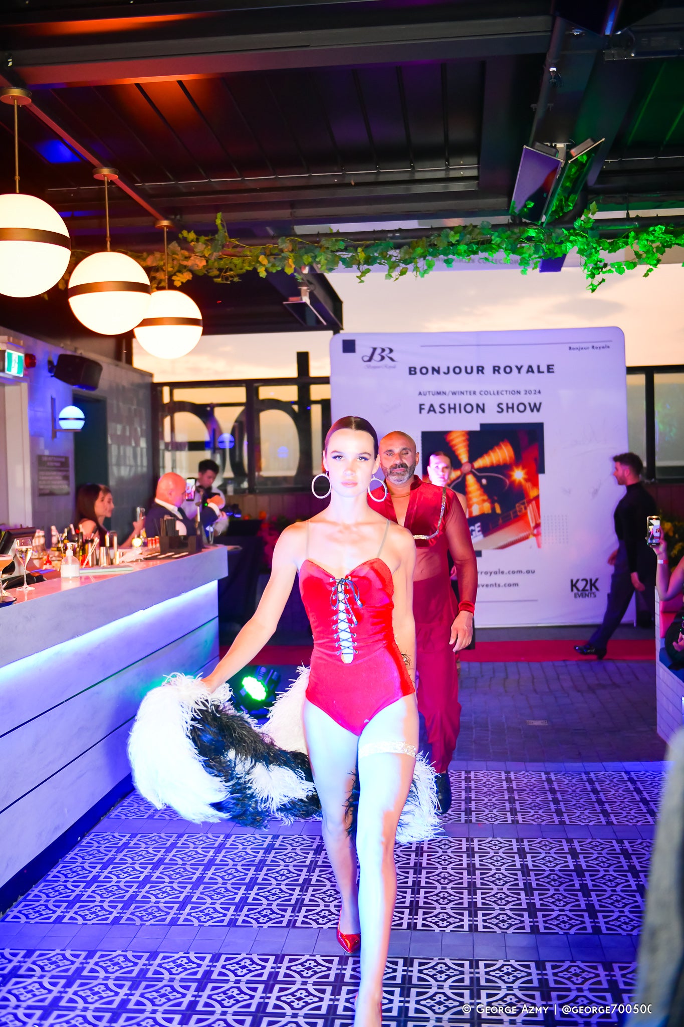 Crimson Satin Ensemble (Autumn/Winter Fashion Show 2024)