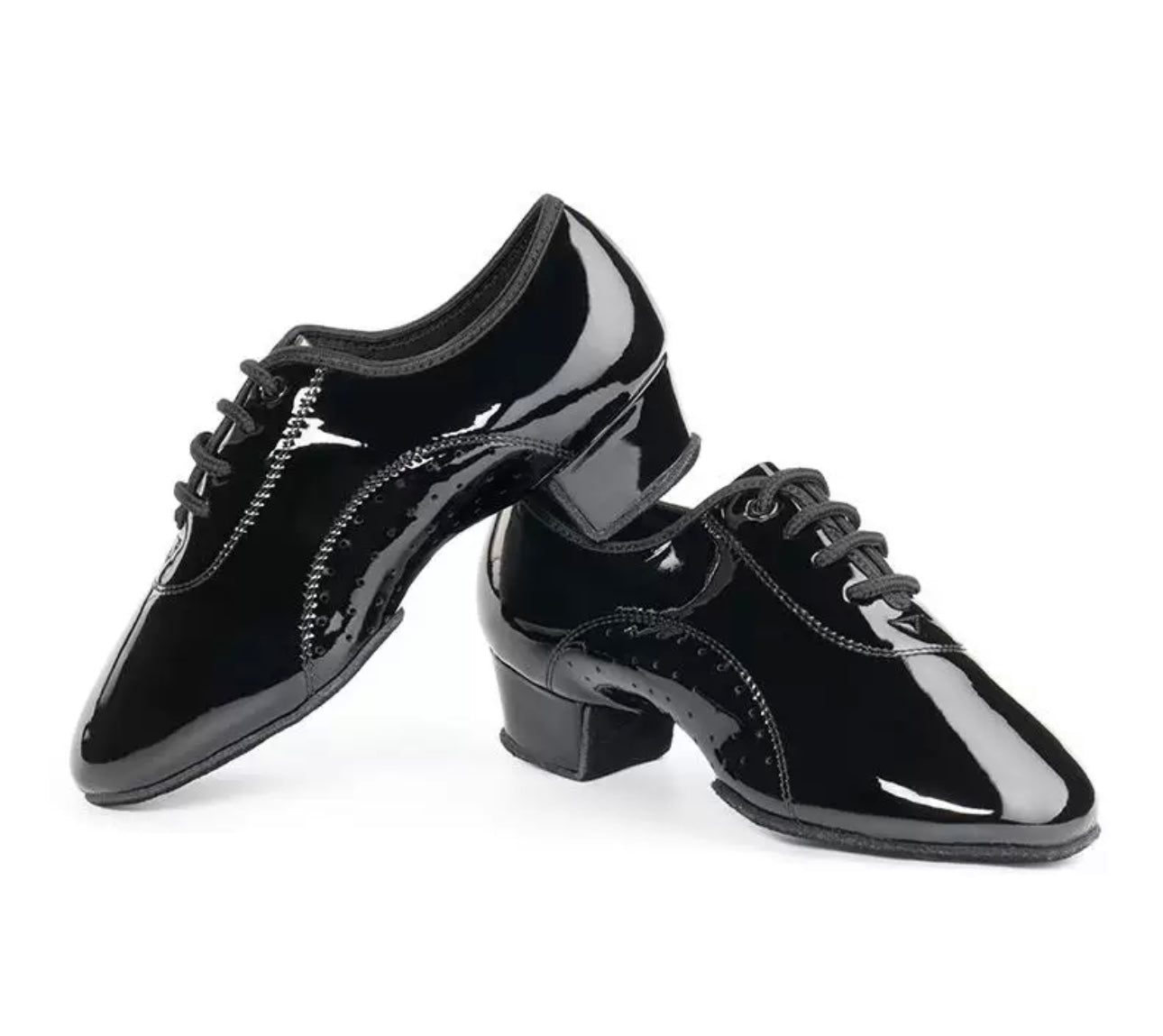 ITENDANCE Boy's Leather Latin Dance Shoes