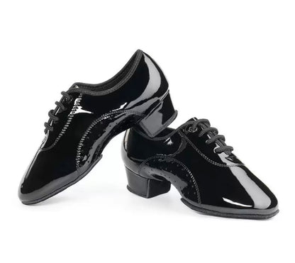 ITENDANCE Boy's Leather Latin Dance Shoes