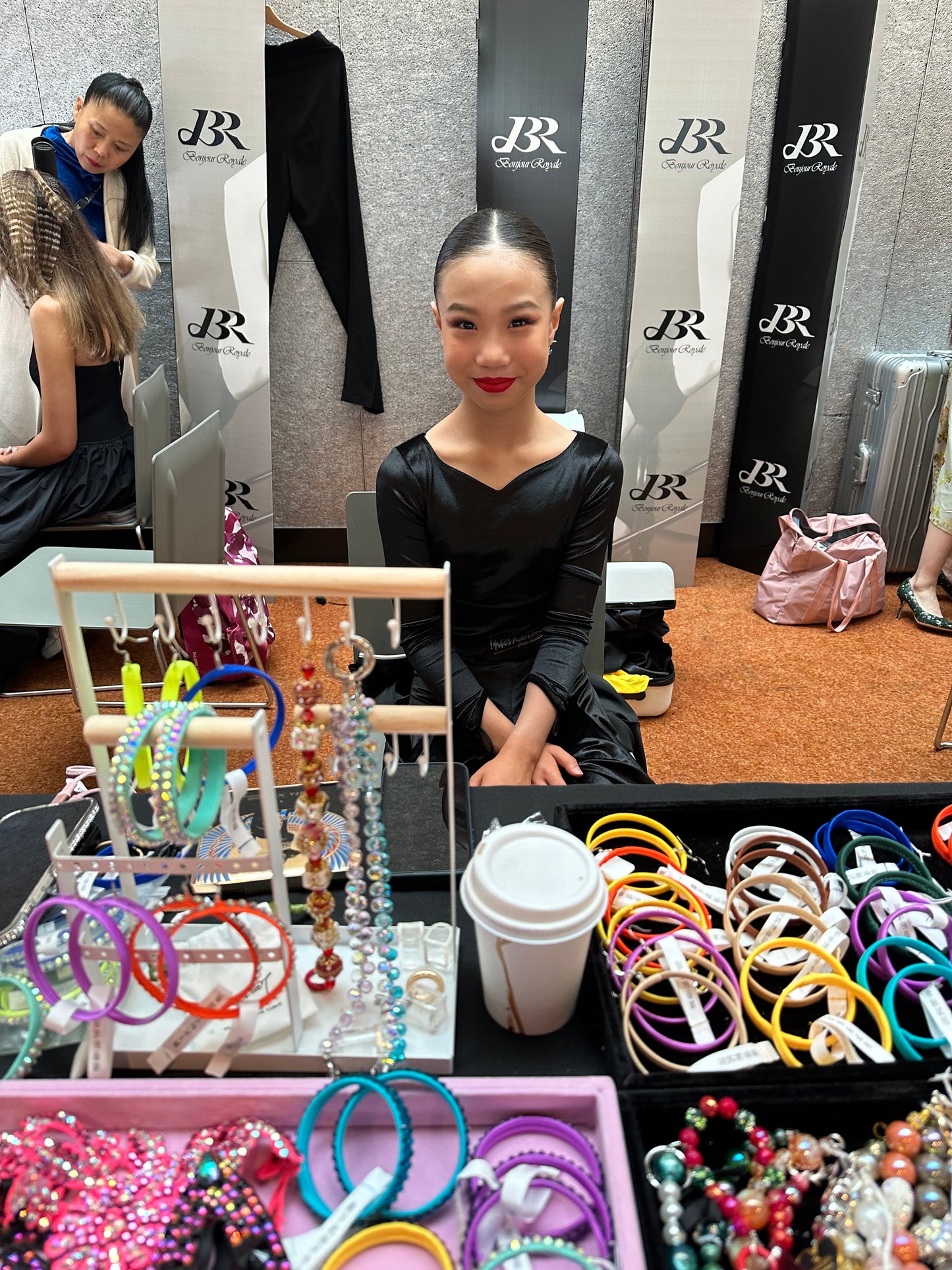 Adult Latin Dance Bracelet with/without Sparkling Large Rhinestone