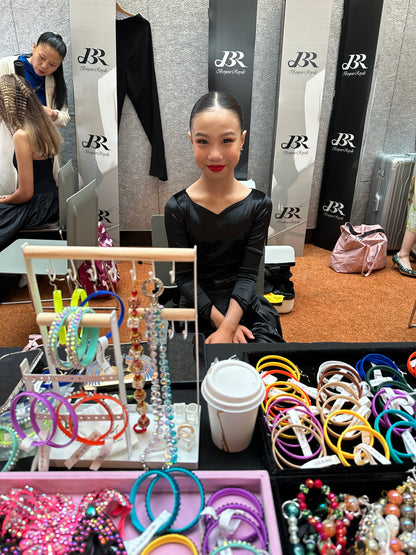 Adult Latin Dance Bracelet with/without Sparkling Large Rhinestone