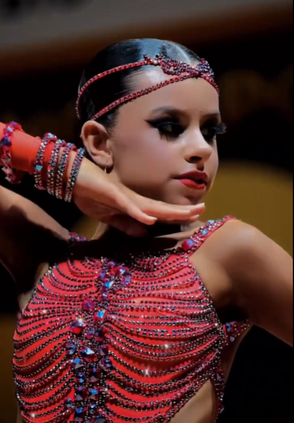 Adult Latin Dance Bracelet with/without Sparkling Large Rhinestone