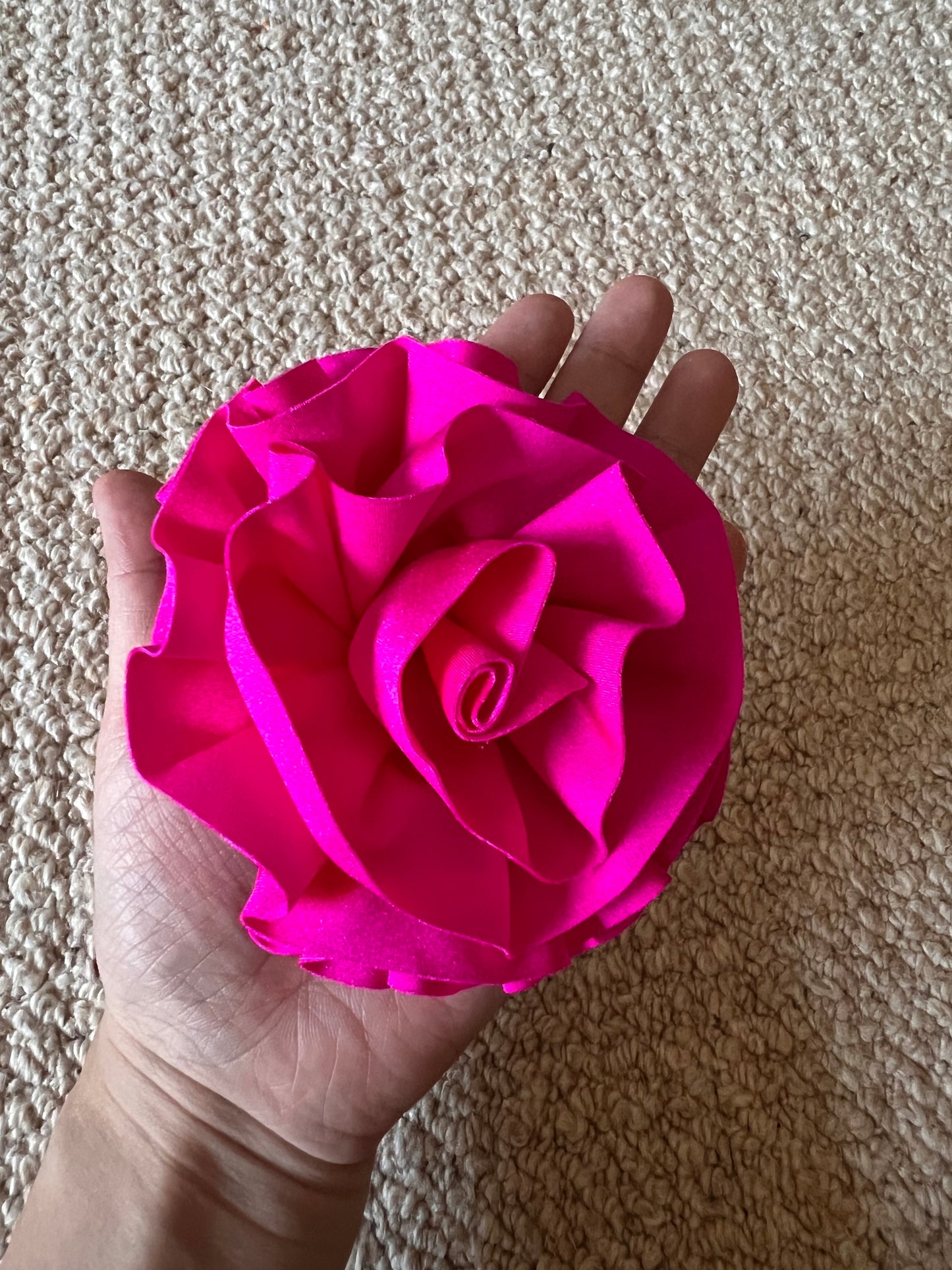 Handmade Large Flower Hair Clip For Competition