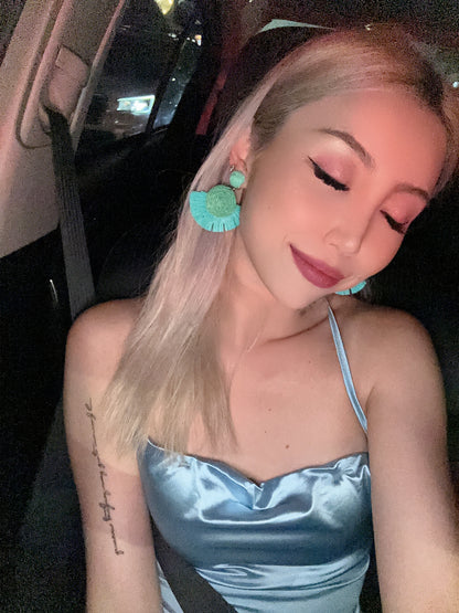 Paradise Retreat Fan-shaped Earrings