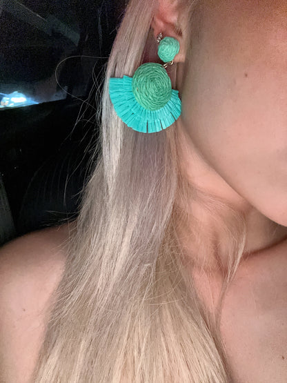 Paradise Retreat Fan-shaped Earrings