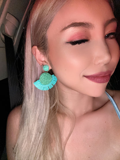 Paradise Retreat Fan-shaped Earrings
