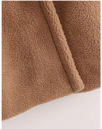 New Autumn/Winter Collection: Camel Shearling Long Coat, Loose and Thick Trench Coat