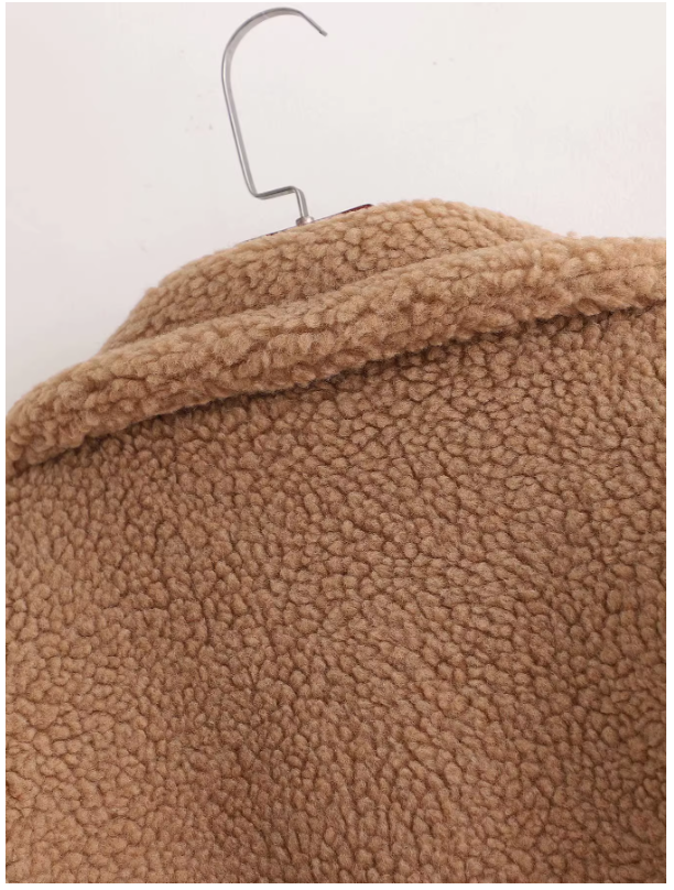 New Autumn/Winter Collection: Camel Shearling Long Coat, Loose and Thick Trench Coat