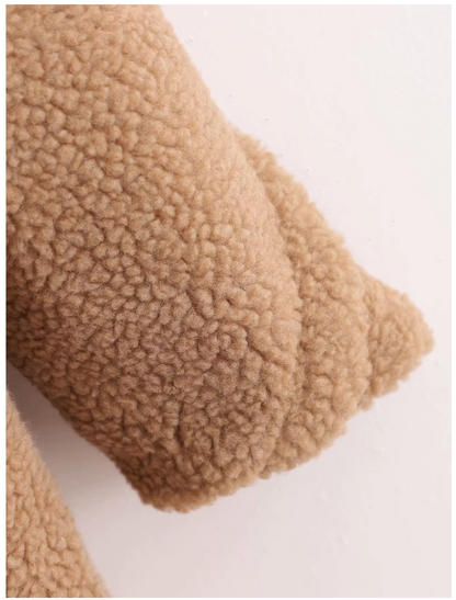 New Autumn/Winter Collection: Camel Shearling Long Coat, Loose and Thick Trench Coat