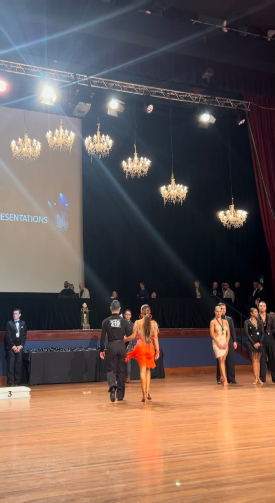 Mr Maurizio designed Latin Competition dress